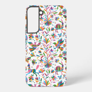 Mexicaanse Otomi Style Bright Pattern Samsung Galaxy Hoesje