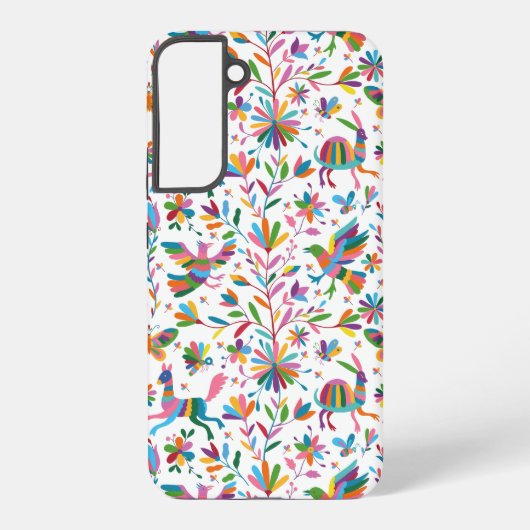 Mexicaanse Otomi Style Bright Pattern Samsung Galaxy Hoesje (Achterkant)