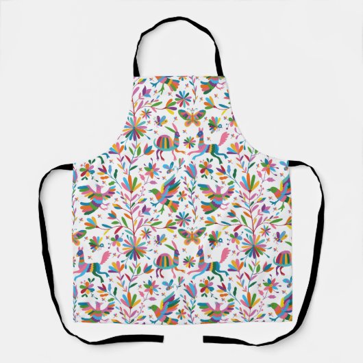 Mexicaanse Otomi Style Bright Pattern Schort (Voorkant)