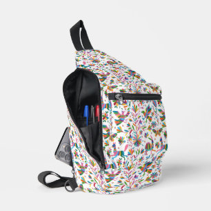 Mexicaanse Otomi Style Bright Pattern Sling Bag