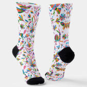 Mexicaanse Otomi Style Bright Pattern Sokken (Gebogen)