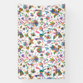 Mexicaanse Otomi Style Bright Pattern Spandoek (Verticaal)
