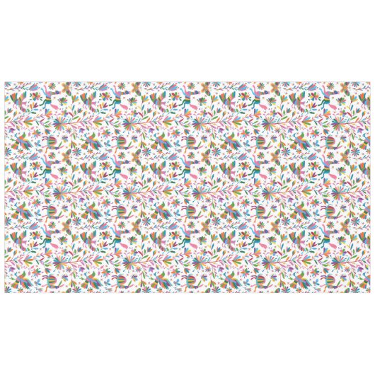 Mexicaanse Otomi Style Bright Pattern Tafelkleed (Voorkant (Horizontaal))