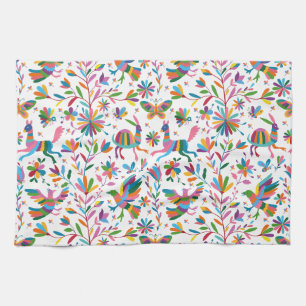 Mexicaanse Otomi Style Bright Pattern Theedoek