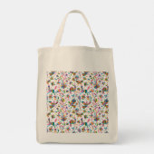 Mexicaanse Otomi Style Bright Pattern Tote Bag (Achterkant)