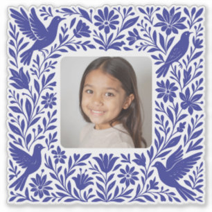 Mexicaanse Otomí Tenango Talavera met foto Sticker