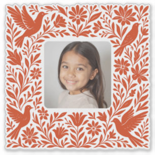 Mexicaanse Otomí Tenango Talavera met foto Sticker