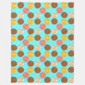 Mexicaanse Pan Dulce Conchas Fleece Deken (Voorkant)