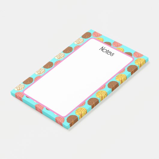 Mexicaanse Pan Dulce Conchas Post-it® Notes (Schuin)