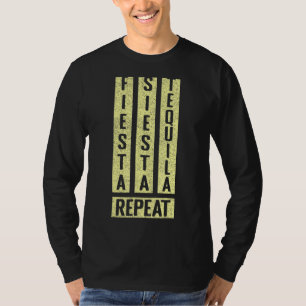 Mexicaanse Partij Herhaal Tequila Mexico Happy Cin T-shirt