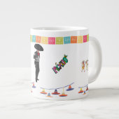 Mexicaanse Partij Koffiemok Extra Grote Beker (Voorkant rechts)