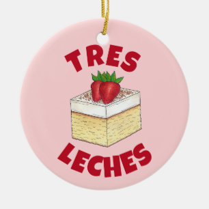 Mexicaanse Pastel de Tres Leches Taart Baking Dess Keramisch Ornament