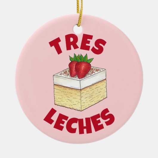 Mexicaanse Pastel de Tres Leches Taart Baking Dess Keramisch Ornament (Voorkant)