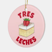 Mexicaanse Pastel de Tres Leches Taart Baking Dess Keramisch Ornament (Links)