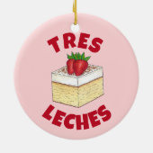 Mexicaanse Pastel de Tres Leches Taart Baking Dess Keramisch Ornament (Achterkant)