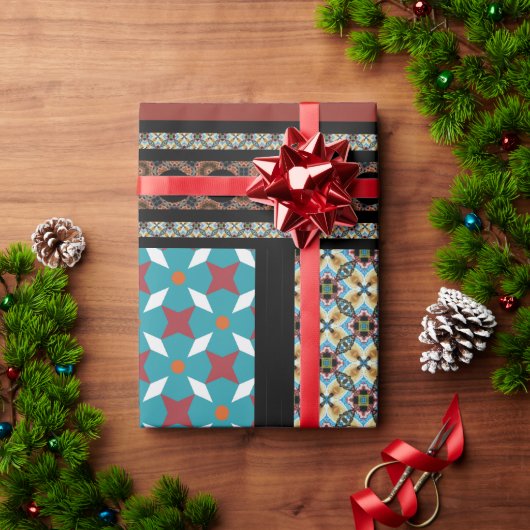 Mexicaanse patchwork stijl 3 cadeaupapier (Feestdagen Geschenken)