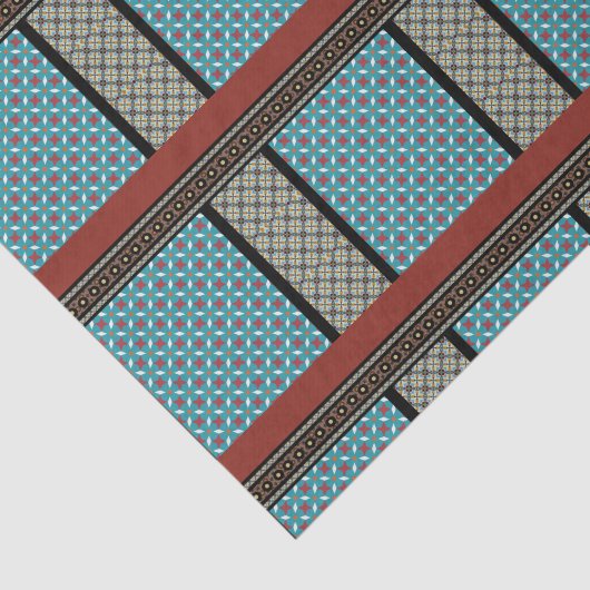 Mexicaanse patchwork stijl 3 tissuepapier (Detail)