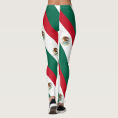 Mexicaanse patriottische vlag Mexico Leggings (Achterkant)
