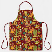 Mexicaanse pictogrammen patroon schort (Voorkant)