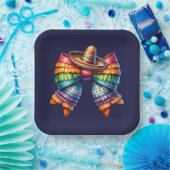Mexicaanse Pinata Bow Papieren Bordje (Feest)