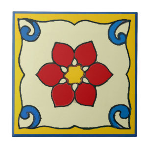 Mexicaanse Poinsettia Tile Tegeltje