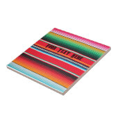 Mexicaanse poncho deken aangepaste tekst Keramisch Tegeltje (Zijkant)