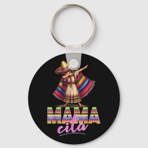 Mexicaanse Poncho Sombrero Cinco de Mayo Mama Sleutelhanger