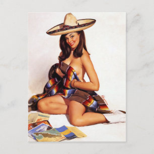 Mexicaanse pop omhoog briefkaart