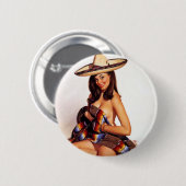 Mexicaanse pop omhoog ronde button 5,7 cm (Voorkant /achterkant)