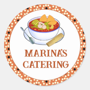 Mexicaanse Pozole Rojo De Pollo Ronde Sticker