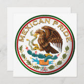 Mexicaanse Pride (Eagle van Mexicaanse vlag) Kaart (Voorkant / Achterkant)