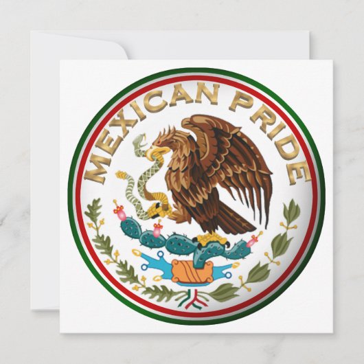 Mexicaanse Pride (Eagle van Mexicaanse vlag) Kaart (Voorkant)
