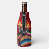 Mexicaanse pug dog gepersonaliseerde fles koeler (Fles Achterkant)