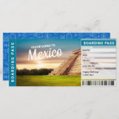 Mexicaanse reiskaartje (Voorkant / Achterkant)