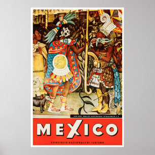 Mexicaanse Reisposter Mexicaanse Kunst Muurbord Poster