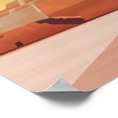 Mexicaanse reisposter Teotihuacan Pyramide Poster (Hoek)