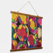 Mexicaanse rieten dozen hangend wandkleed (Gebogen)