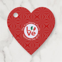 Mexicaanse rode liefde vlag gepersonaliseerd