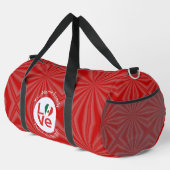 Mexicaanse rode liefde vlag gepersonaliseerd plunjezak (Rechterhoek)