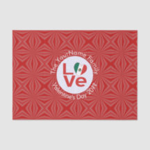 Mexicaanse Rode LOVE Vlag Persoonlijk 