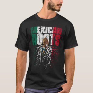 Mexicaanse Roots Mexico Heritage Flag T-shirt