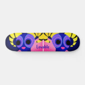 Mexicaanse roze volkskunst skateboard (Horizontaal)