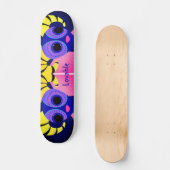 Mexicaanse roze volkskunst skateboard (Voorkant)