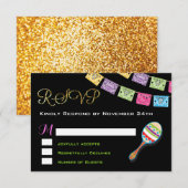 Mexicaanse RSVP-kaart RSVP Kaartje (Voorkant / Achterkant)