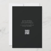 Mexicaanse rustieke moderne bloemen Rancho QR brui Save The Date (Achterkant)
