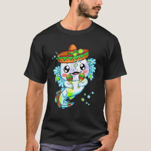 Mexicaanse salamander Funny Axolotl Mexico Women M T-shirt
