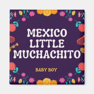 Mexicaanse schattige Little Muchacho Boy Baby Magneet