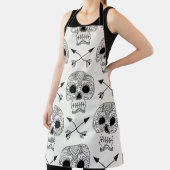 Mexicaanse schedel dag van de dood schort (Insitu)