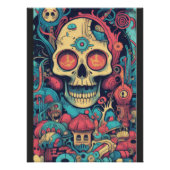 Mexicaanse schedel, Dia De Los Muer, Perfect Poster (Voorkant)