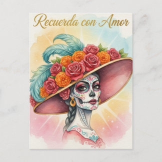 Mexicaanse Schedel Suiker Dag van de Doden Ansicht Briefkaart